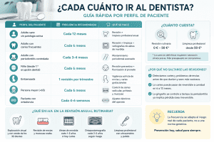 cada cuanto ir al dentista